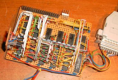 Parallel port 8 to 48 bit demultiplexer